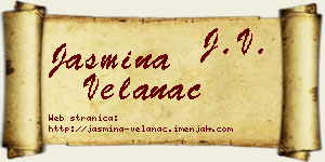 Jasmina Velanac vizit kartica
